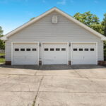 Detached three car garage