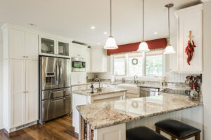 spacious kitchen with granite counter top