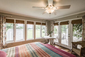 Master bedroom with natural lighting