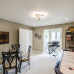 game room at lakefront property