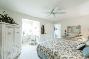 bedroom with window nook