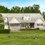 rear of lakefront property for absolute auction
