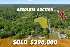 SOLD: ABSOLUTE AUCTION • NO RESERVE • BEAUTIFUL 13.7+/ – ACRES OF LAND • Live On-Site, Thursday, May 16th , 2024 @ 11:00 AM