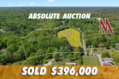SOLD: ABSOLUTE AUCTION • NO RESERVE • BEAUTIFUL 13.7+/ – ACRES OF LAND • Live On-Site, Thursday, May 16th , 2024 @ 11:00 AM