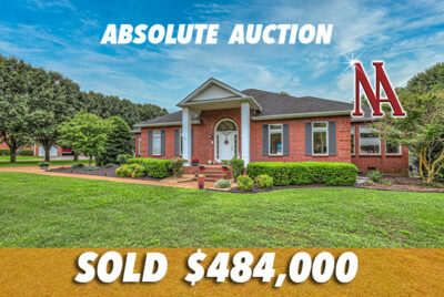 (SOLD) ABSOLUTE AUCTION • NO RESERVE • HIGHEST BID WINS! • 822 OLD JEFFERSON PK • SMYRNA TN 37167 • Beautiful One Level All Brick Home • LIVE ON-SITE Tuesday, May 20th @ 11:00 AM