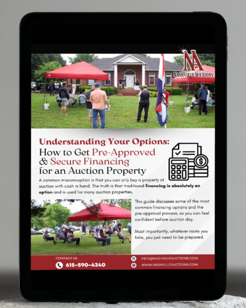 financing for real estate auctions